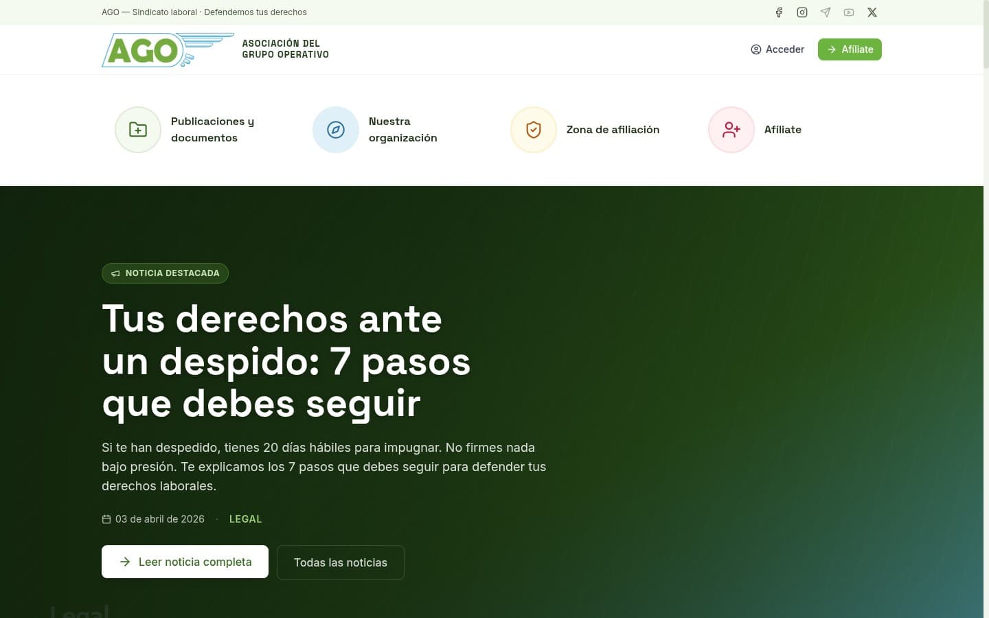 AGO Defensa